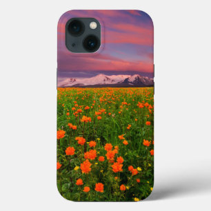 Blumen   Wildblume Felsschneebedeckte Berge Case-Mate iPhone Hülle