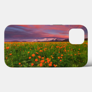 Blumen Wildblume Felsschneebedeckte Berge Case-Mate iPhone Hülle