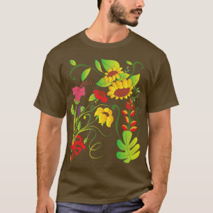 Blumen Wildblumen Botanik Pflanzen Blüten B T-Shirt