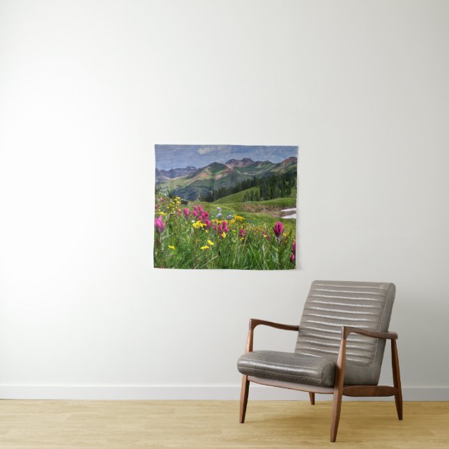 Blumen | Wildblumen Durango, Colorado Wandteppich (Beispiel (Horizontal))