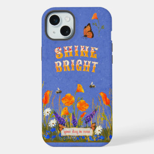 Blumen Wildblumen Mohn Schmetterlinge Inspiration iPhone 15 Plus Hülle
