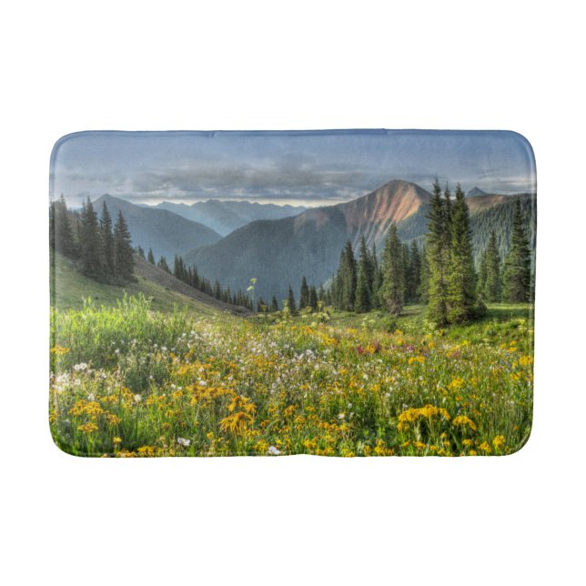 Blumen | Wildblumen Silverton Colorado Badematte (Vorderseite)