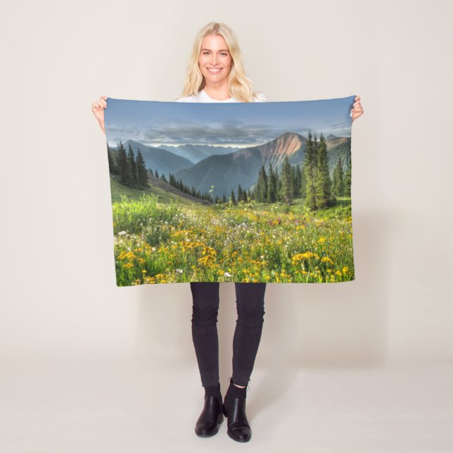 Blumen | Wildblumen Silverton Colorado Fleecedecke (Beispiel)
