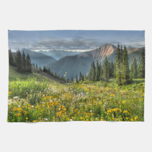 Blumen Wildblumen Silverton Colorado Geschirrtuch