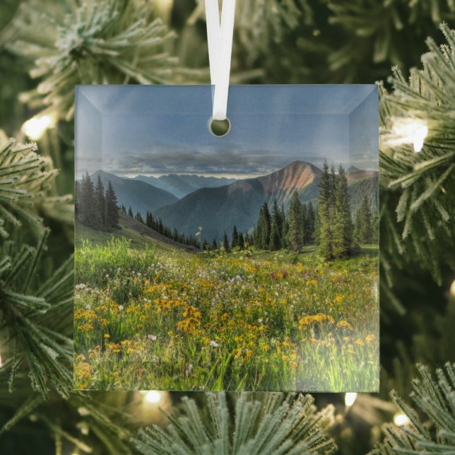 Blumen | Wildblumen Silverton Colorado Ornament Aus Glas (Insitu)