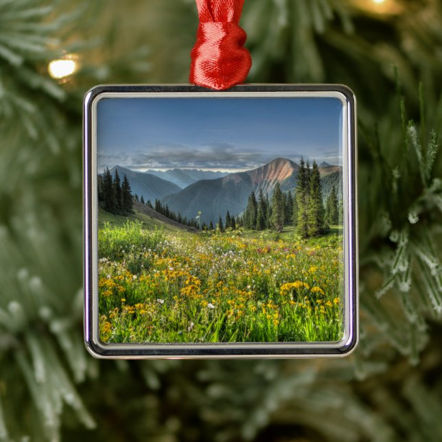 Blumen | Wildblumen Silverton Colorado Ornament Aus Metall (Baum)