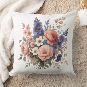 Blumen-Wurfkissen Elegantes Frühlingsbouquet-Kisse Kissen