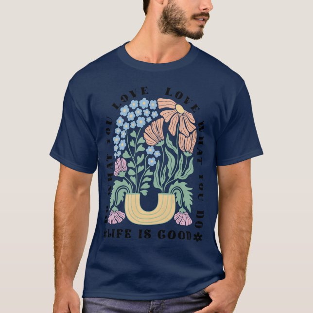 Blumen Zitate Junge T-Shirt (Vorderseite)