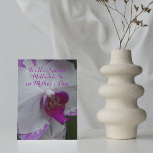 Blumen zur Orchideenblüte für werdende Mütter am M Karte