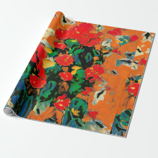 Blumenabstraktion basierend auf den Werken von Van Geschenkpapier