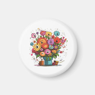 Blumenabzeichen Blumen, Magnet-Geschenk, für jeden Magnet