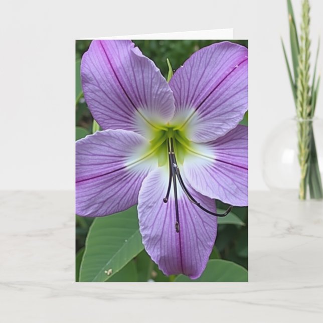 Blumenadern Muttertags-Karte Karte (Vorderseite)