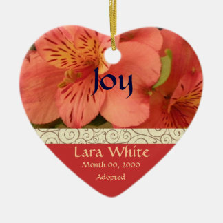 BlumenAdoptions-Mitteilungs-Andenken Keramikornament