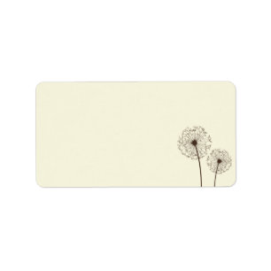 Blumenadressen-Etikett Adressaufkleber