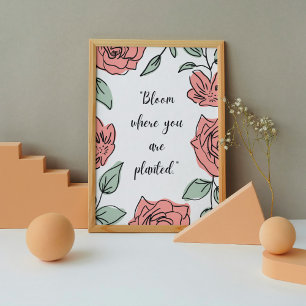 Blumenangebot Poster
