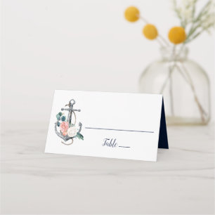 Blumenanker   Sommerhochzeit Platzkarte