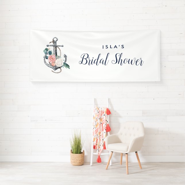 Blumenanker | Sommerliches Brautparty Banner (Insitu)