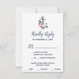 Blumenanker | Sommermenü RSVP Card