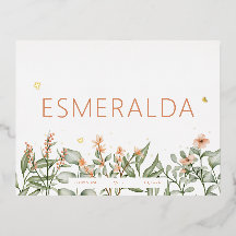 Blumenankündigung für Pächter Postkarte