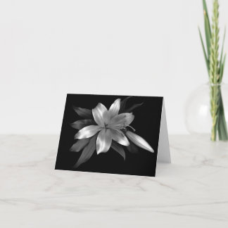 Blumenanmerkungs-Karten-Silberstargazer-Lilie Karte