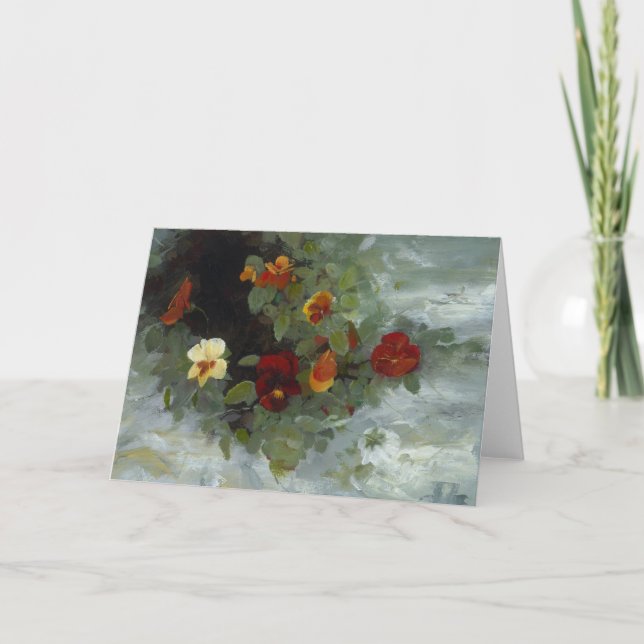 Blumenanmerkungskarte Karte (Vorderseite)