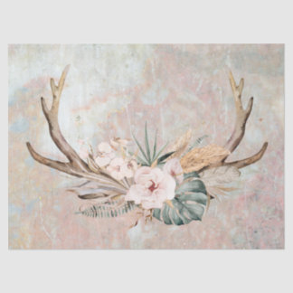 Blumenantler Dekoupage Tissue Paper Seidenpapier
