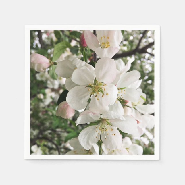 Blumenapfel Serviette (Vorderseite)