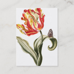 BlumenAquarell der Frühlings-Tulpe-  Visitenkarte
