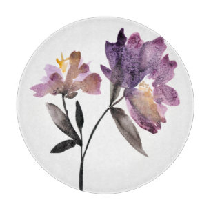 BlumenAquarell III Schneidebrett