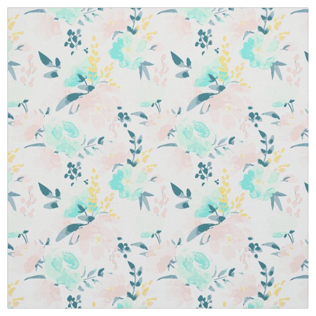 BlumenAquarell-Muster Stoff (Muster)