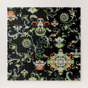 Blumenarabische Ornamente: Nahtlos traditionell