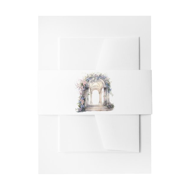 Blumenarschhochzeit Einladungsbanderole (Vorderseite Beispiel)