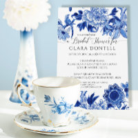 Blumenasiatischer Einfluss Blaues weißes Brautpart