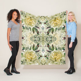Blumenästhesie Fleecedecke