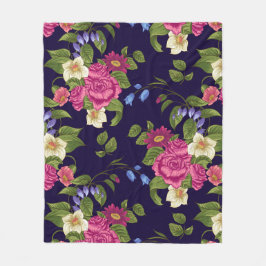 Blumenästhesie Fleecedecke
