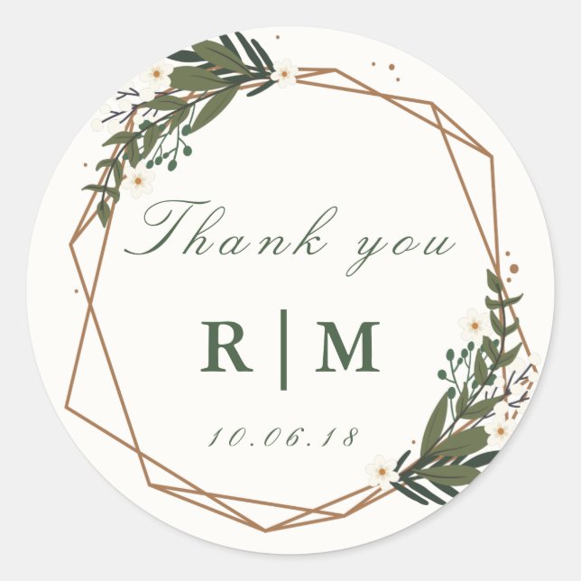 Blumenaufkleber Runder Aufkleber (Vorderseite)