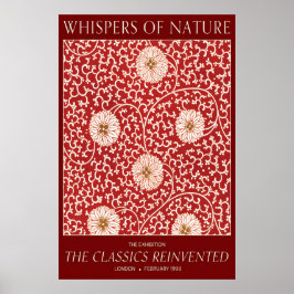 Blumenausstellung Kunstprint Crimson & Sage Poster