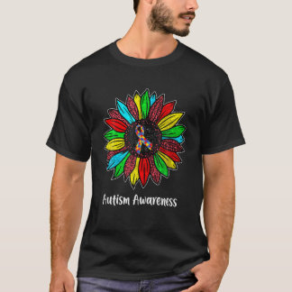 Blumenautismus Bewusstsein Daisy Blume Frauen T-Shirt