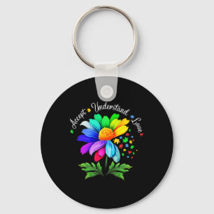 Blumenautismus Bewusstsein Daisy Blume für Mama Fr Schlüsselanhänger