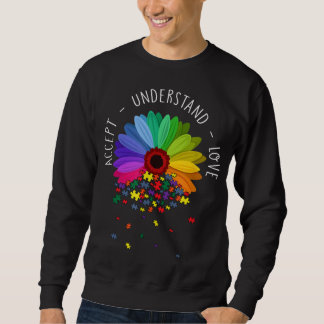 Blumenautismus Bewusstsein Daisy Blume für Mama Fr Sweatshirt