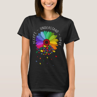 Blumenautismus Bewusstsein Daisy Blume für Mama Fr T-Shirt