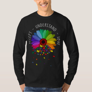 Blumenautismus Bewusstsein Daisy Blume für Mama Fr T-Shirt