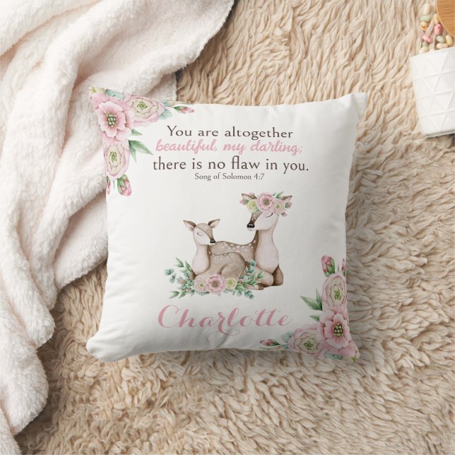 Blumenbaby und das Kinderzimmer der Mutterbibel Ve Kissen (Decke)