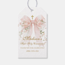 Blumenband Erste Heilige Kommunion Geschenkanhänge