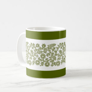 Blumenband, grüne Tasse