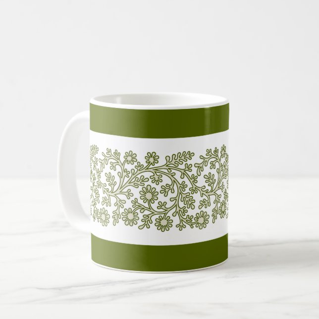Blumenband, grüne Tasse (Vorderseite Links)
