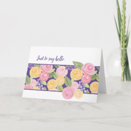 Blumenband-Karte für Rose - Anpassen Karte
