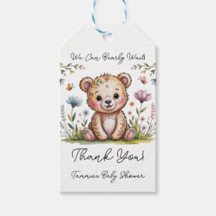 Blumenbär, den wir schon früh abwarten können Dank Geschenkanhänger