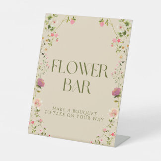 Blumenbar-Gunstbeweis-Schild Sockelschild