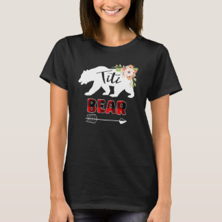 Blumenbär-Matching Family Outfits Titi Bären Mama T-Shirt